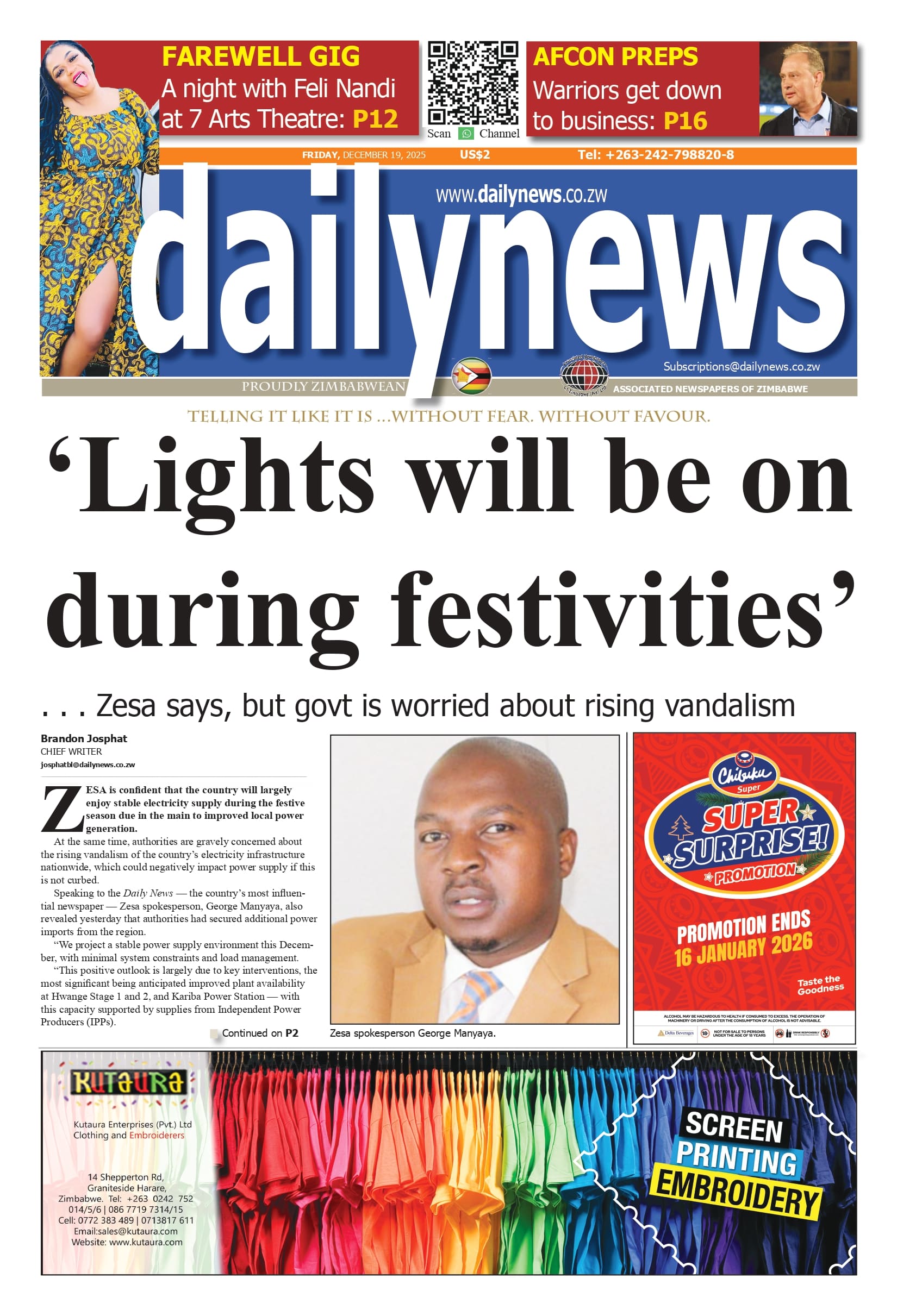 Friday 19 December 2025